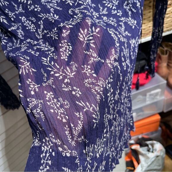 Lucky Brand Long Sleeve Sheer Top - Picture 3 of 4